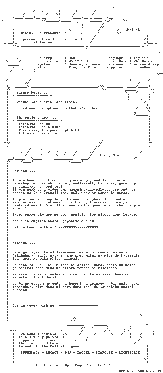 Superman_Returns_Fortress_of_Solitude_Plus4_Trainer_REPACK_USA_GBA-RS