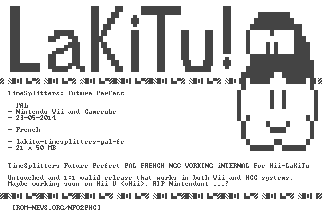 TimeSplitters_Future_Perfect_PAL_FRENCH_NGC_WORKING_iNTERNAL_For_Wii-LaKiTu
